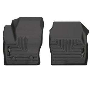 Ford Transit Connect Floor Mats - Front - Husky Liners - WeatherBeater - Black - `20-`22 Ford Transit Connect Floor Mats - Front - Husky Liners - WeatherBeater - Black - `20-`22